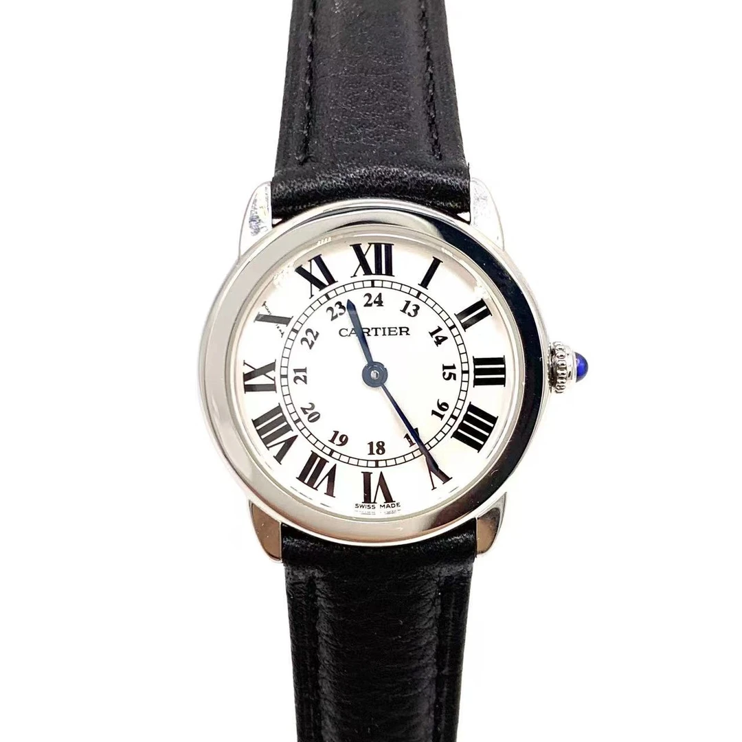 99新 Cartier/卡地亚 伦敦/白盘/石英/表径29mm/女表