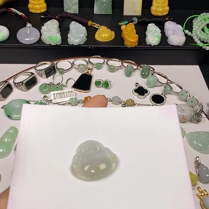 翡翠项链未镶嵌熙****在佛公