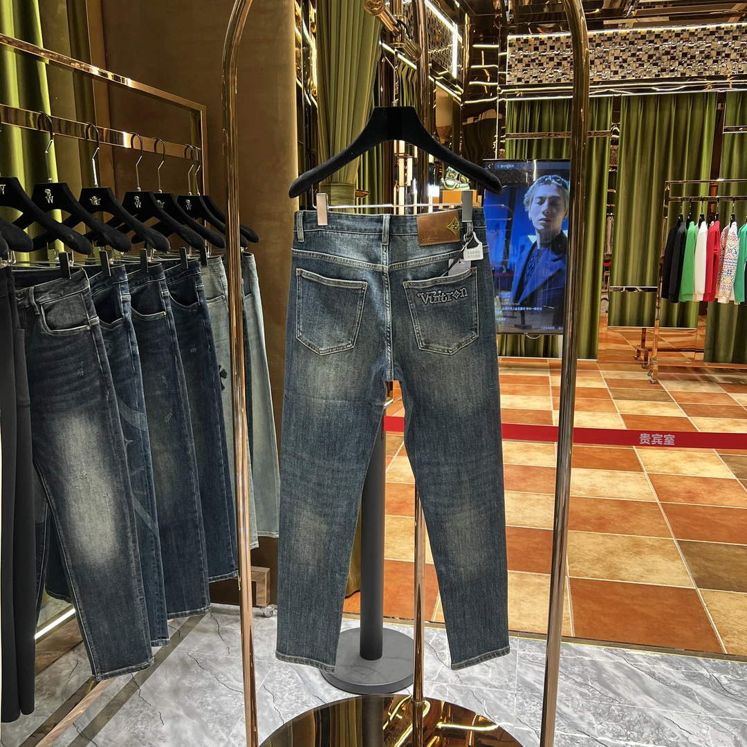NR【灼灼专属】 25年秋冬新款轻奢潮牌重工定制洗水牛仔裤77017