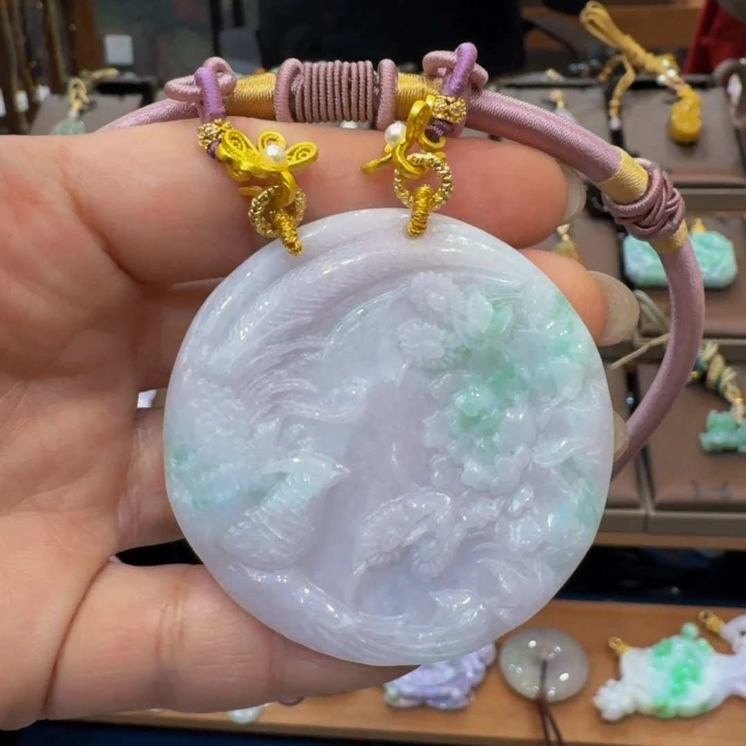 翡翠颈饰未镶嵌老坑翡翠