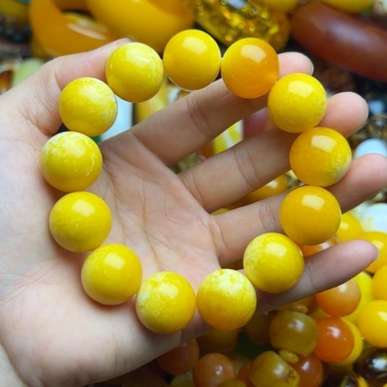 未镶嵌琥珀手链蜜蜡