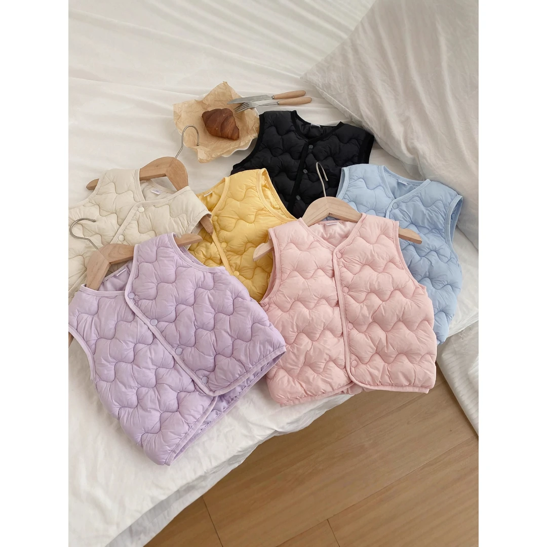 儿童马甲宝宝秋冬新款背心男女童马夹中小童春秋内外穿坎肩