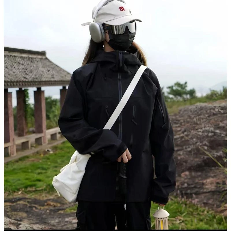 v7硬磕3合1冲锋衣可拆卸抗雨全压胶防水滑雪耐磨高配台州