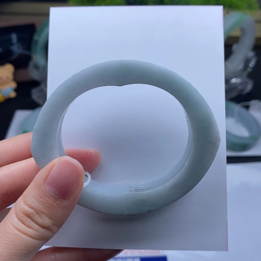 未镶嵌手镯定制翡翠小***。基地质检发货