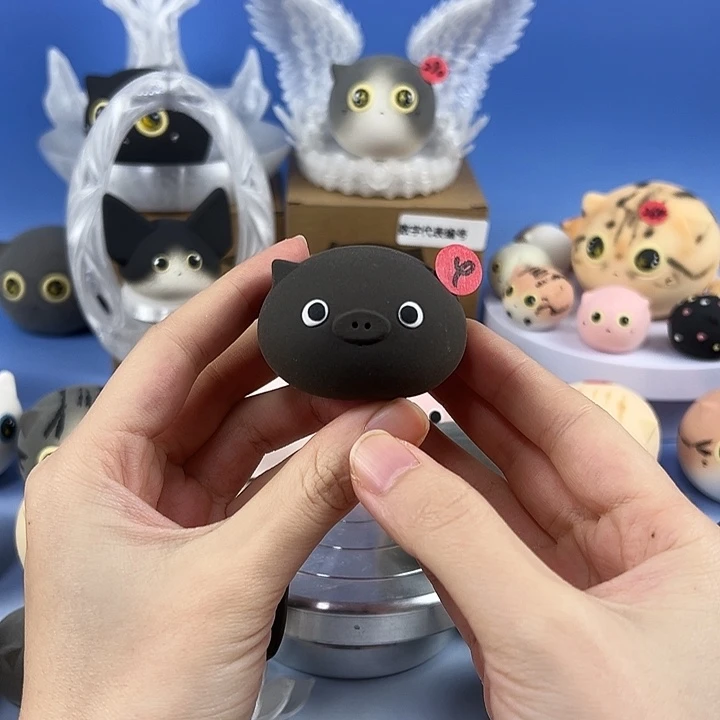 摆件陶小黑猪新款摆件4