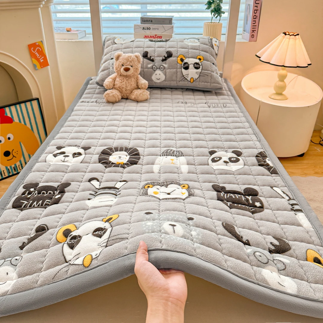 牛奶绒床垫冬天软垫家用加厚垫被褥子宿舍学生单人保暖毛毯床褥垫