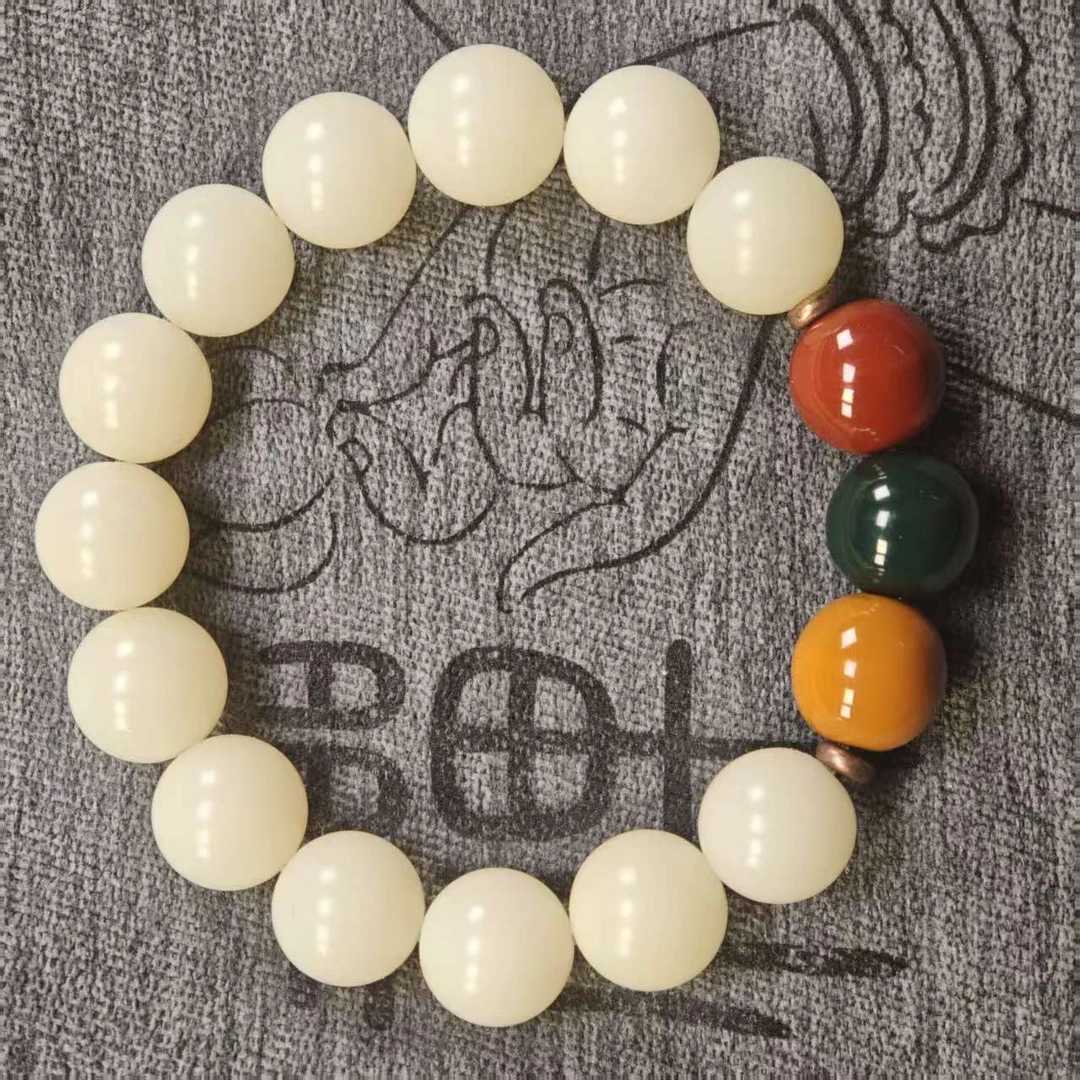 A4043白玉菩提1.2cm精品单圈手串SL4043