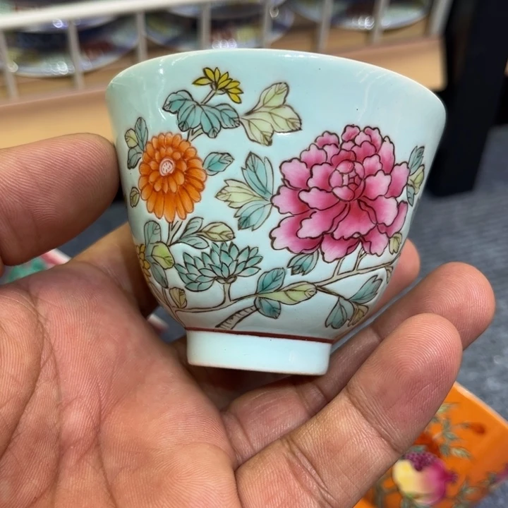 纯手绘精品盖碗杯