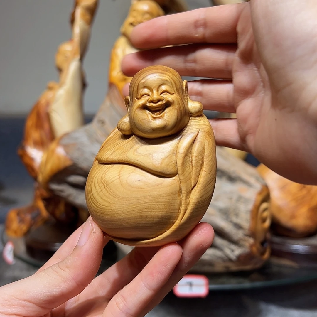 柏木（崖柏）带****行崖柏木手把件摆件