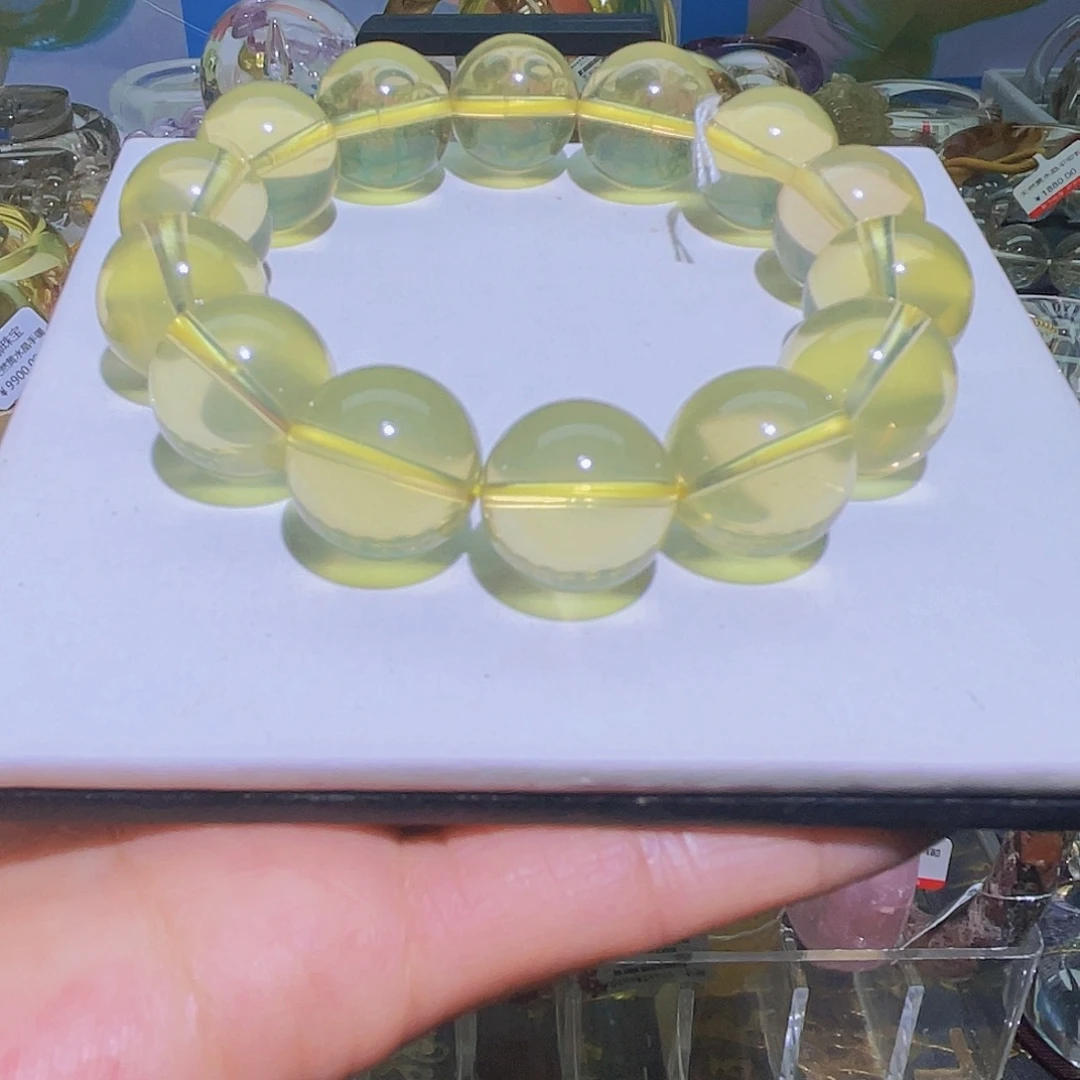 未镶嵌手串水晶天然星光黄水晶特价手串