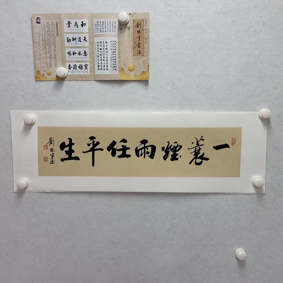 书法一蓑烟雨任平生  17×68cm一平尺