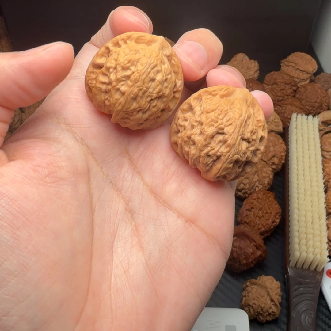 把件文玩核桃野生狮子头边34