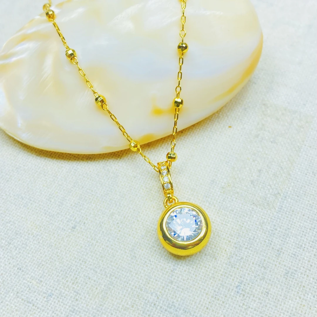 项链 K0466黄色泡泡项链多样性发货12348