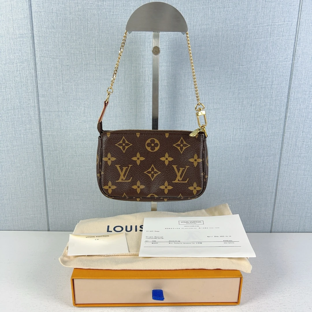 99新 LOUIS VUITTON PARIS 小麻将 22年 肩包