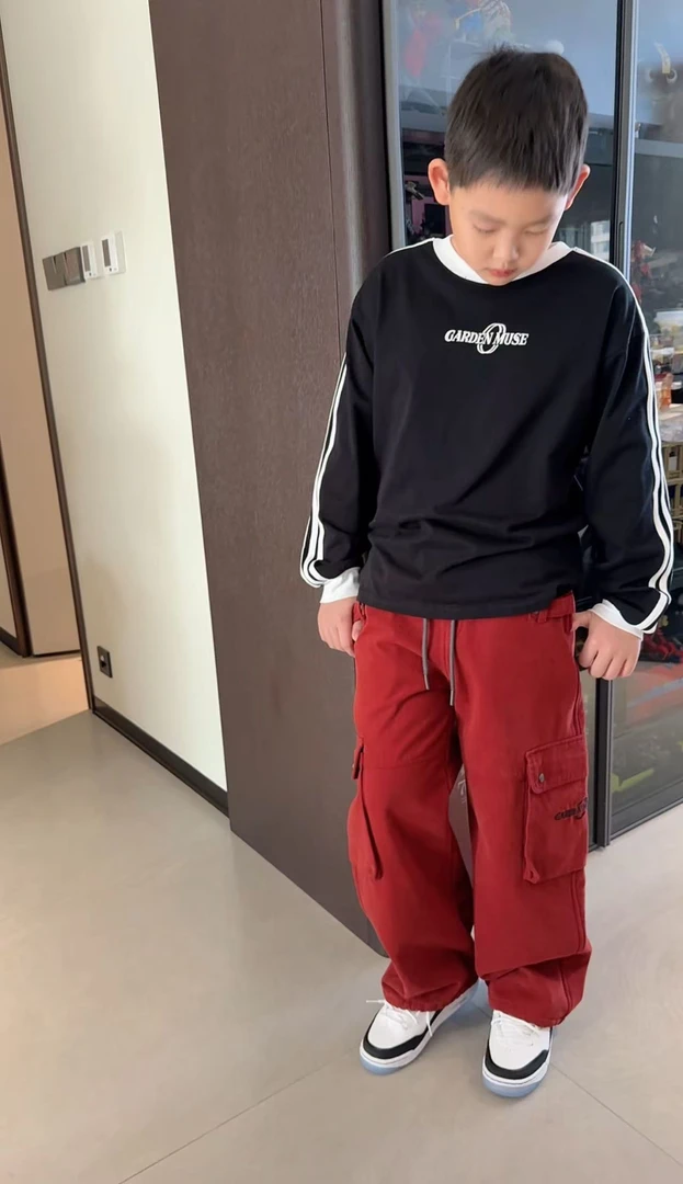 CCYU 工装口袋加绒牛仔裤T0257