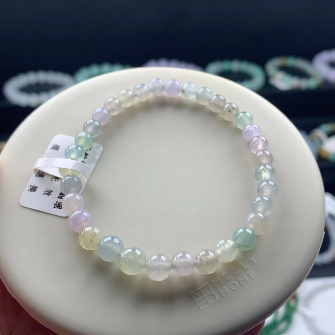 翡翠未镶嵌手链卡5～6.5