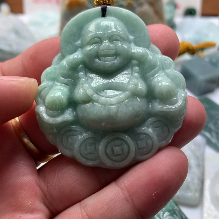 颈饰未镶嵌翡翠保真天然a货翡翠