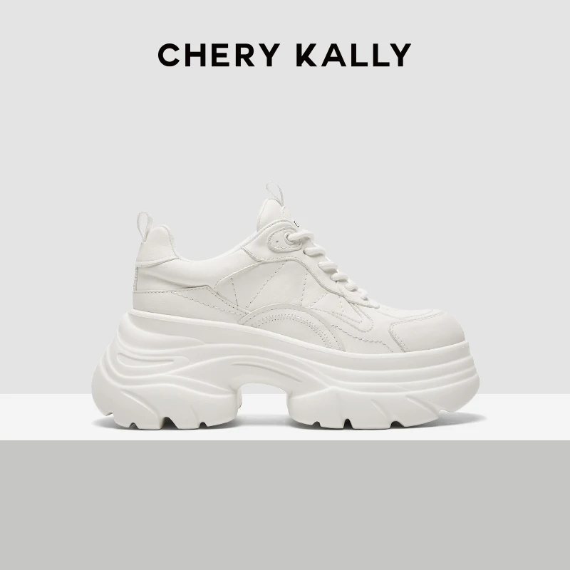 CHERY KALLY老爹鞋女白色时尚厚底休闲鞋963LD4639