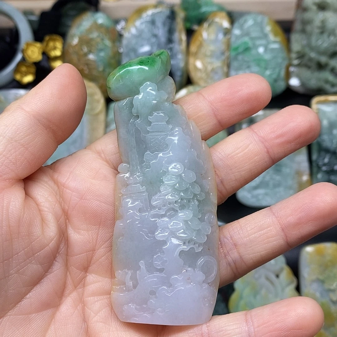 翡翠颈饰未镶嵌娜*于88888888888