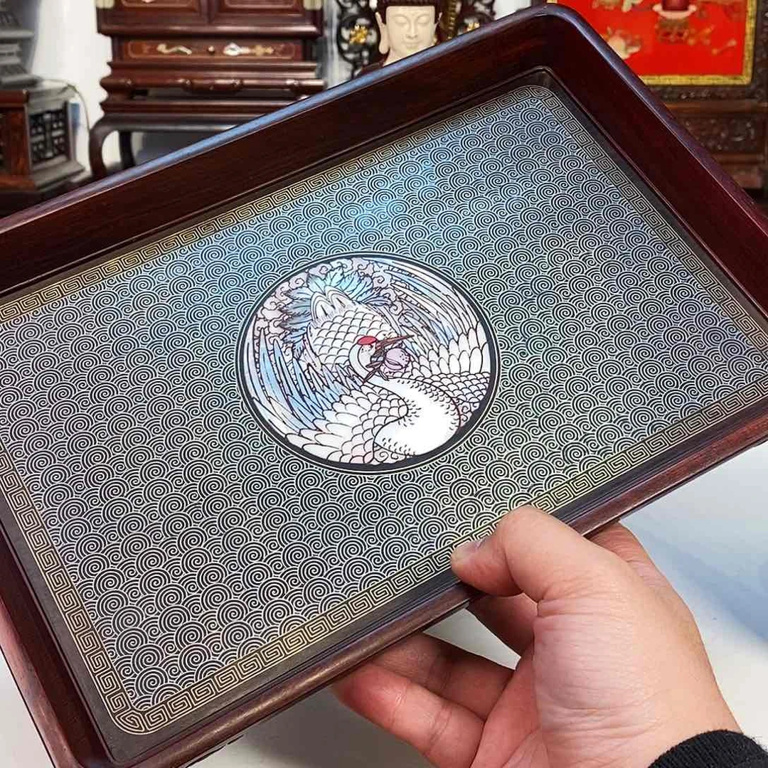 紫檀木类成套家具小叶紫檀托盘