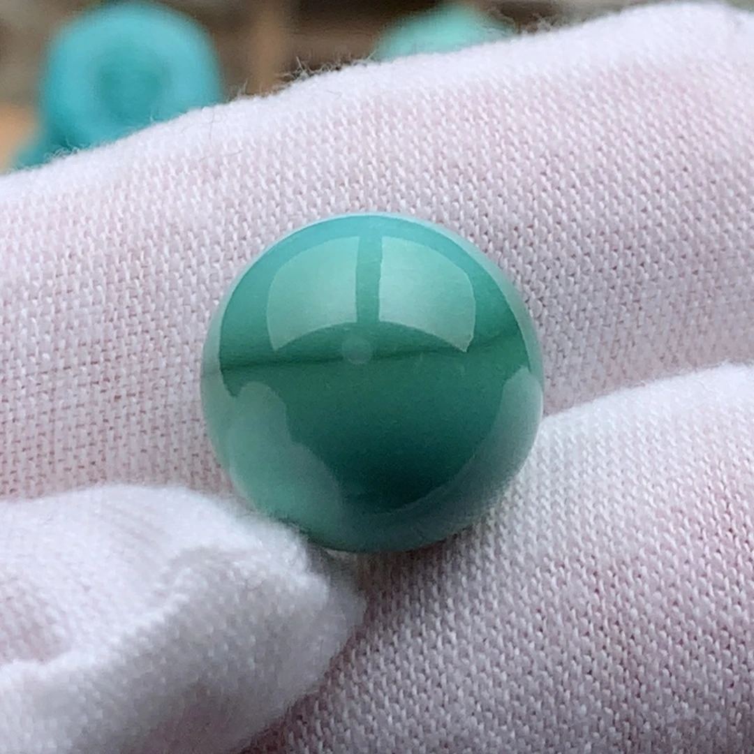 绿松石未镶嵌珠宝奇石13.8mm