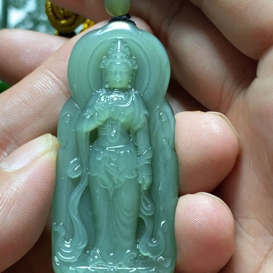 和田玉（碧玉）未镶嵌挂件