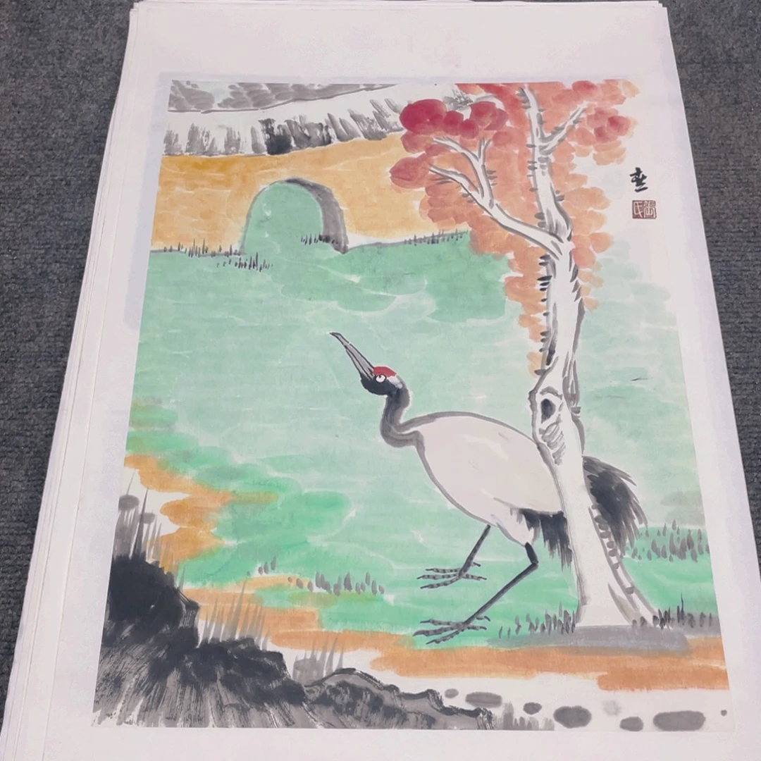 国画1.4平尺纯手绘国画作品