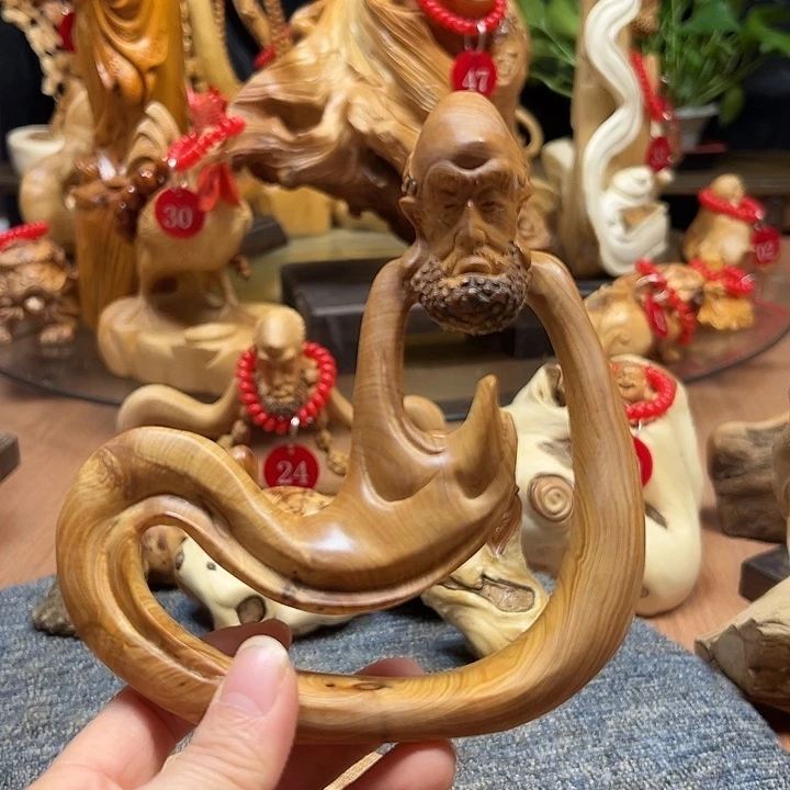 非洲檀香无事牌崖柏摆件崖柏摆件