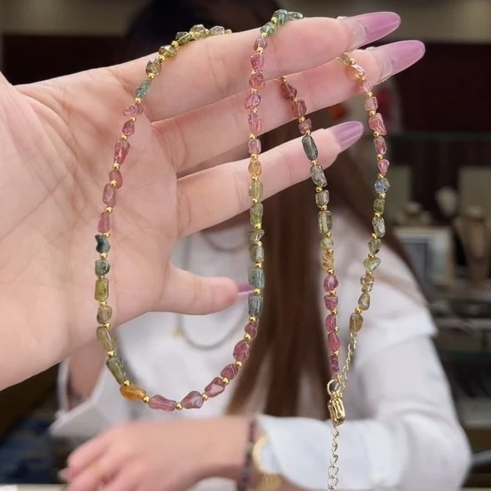 04670316/未镶嵌碧玺碧玺项链多样性发货