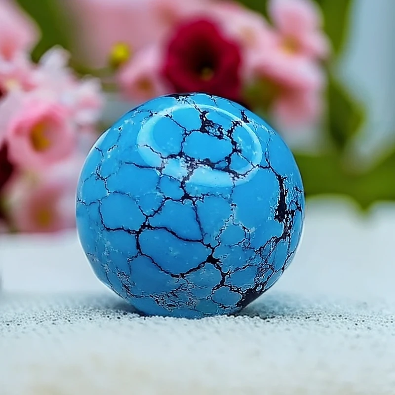 湖北原矿知己绿松石单珠