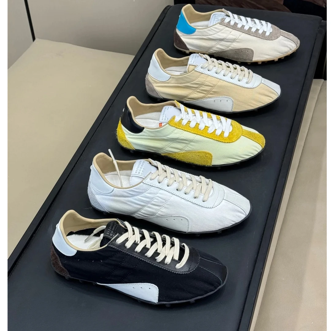 老钱风赛车列防滑运动鞋时尚小众平底德训鞋百搭系带女休闲鞋女款