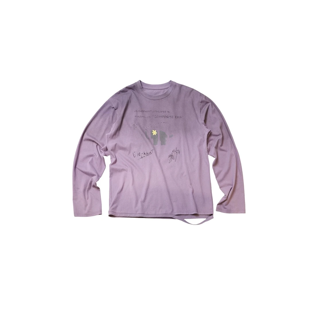 manzanilla 玩水小象印花T恤