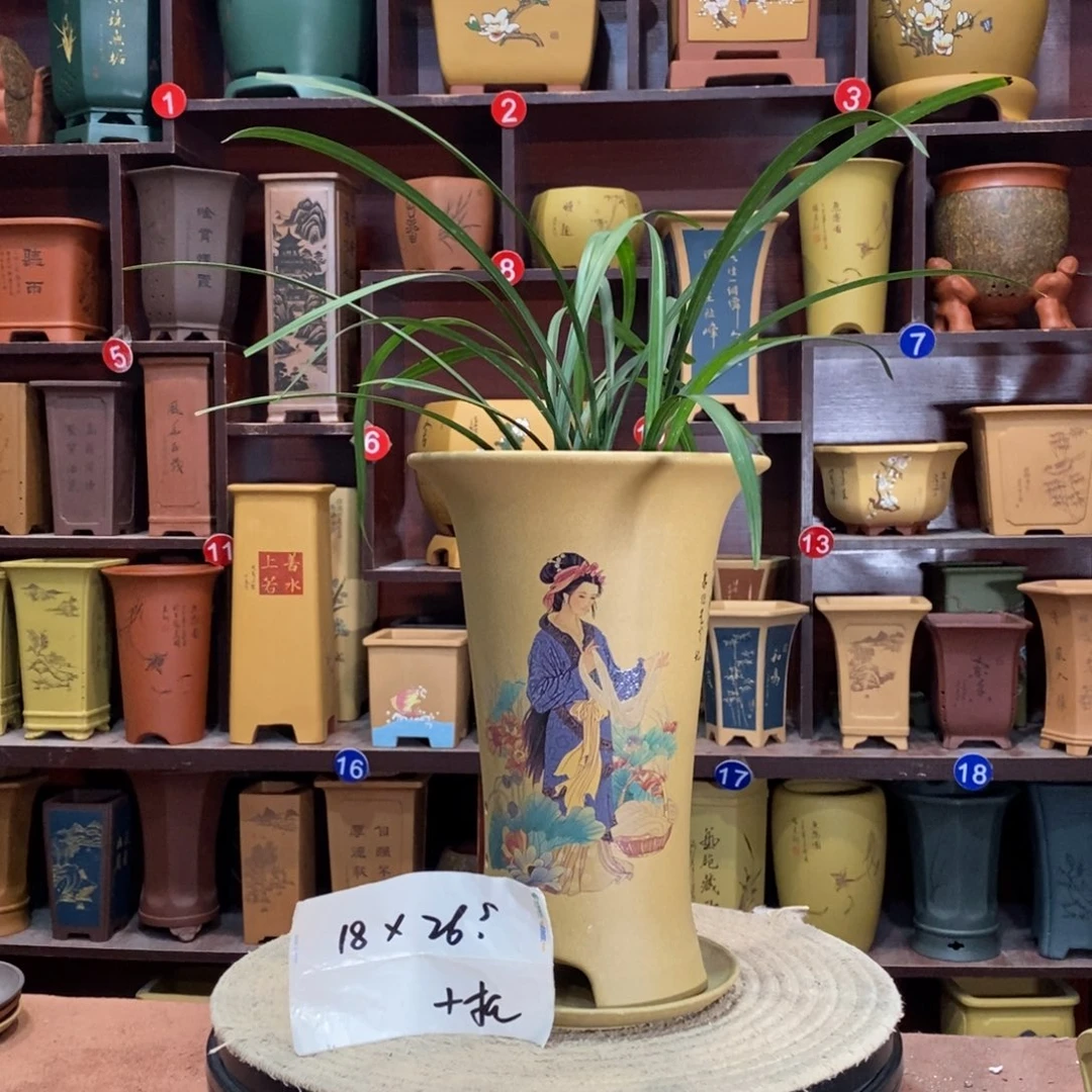 紫砂艺术紫砂花盆