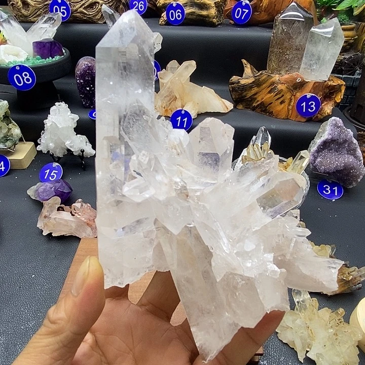 石材天然水晶摆件