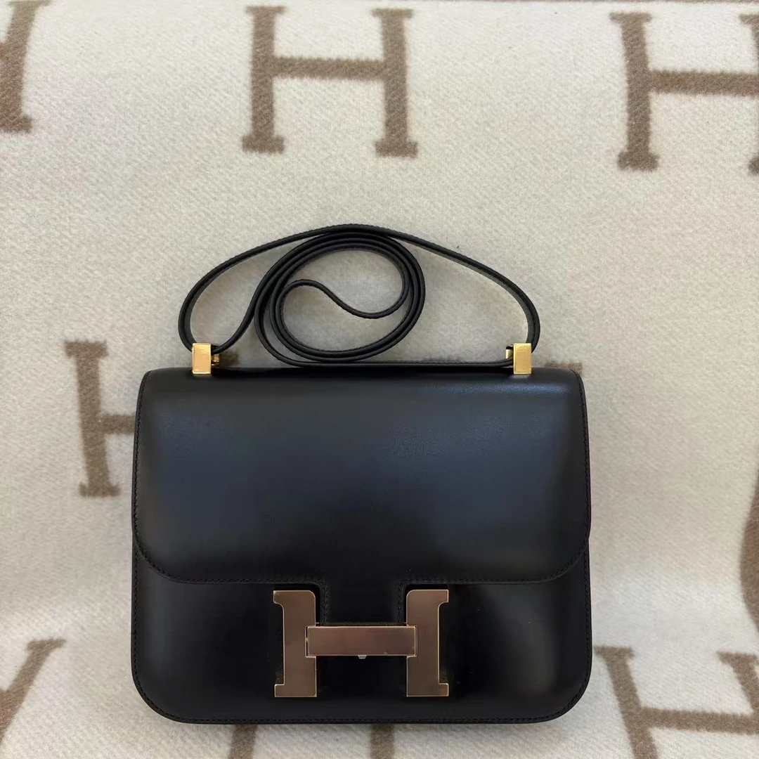 95新 Hermes/爱马仕 98新constance 24 U box黑色zbb0520a9