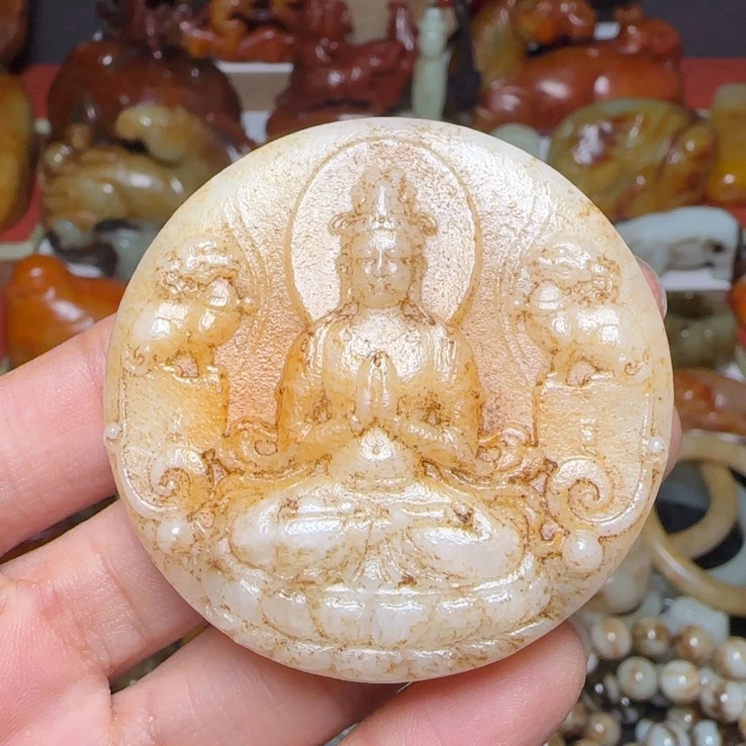 和田玉未镶嵌挂件