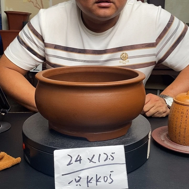 紫砂花盆货号一只KK005