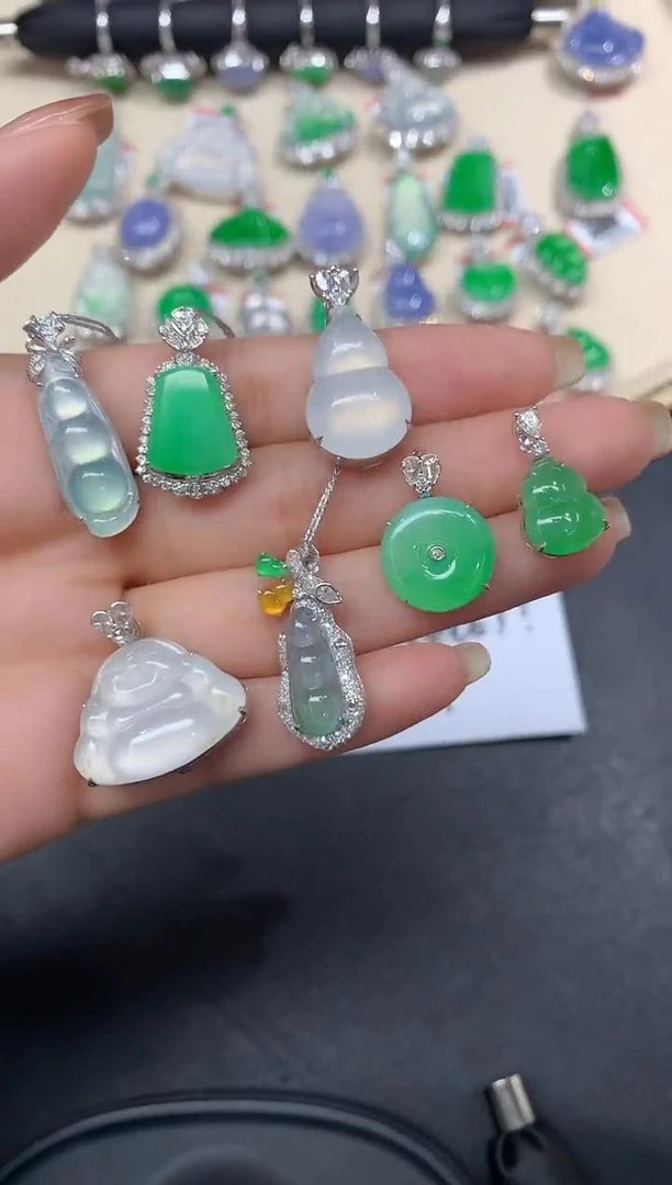 【小鱼严选彩虹盘】翡翠-18K金-多样性发其一WXY15|CXQ21