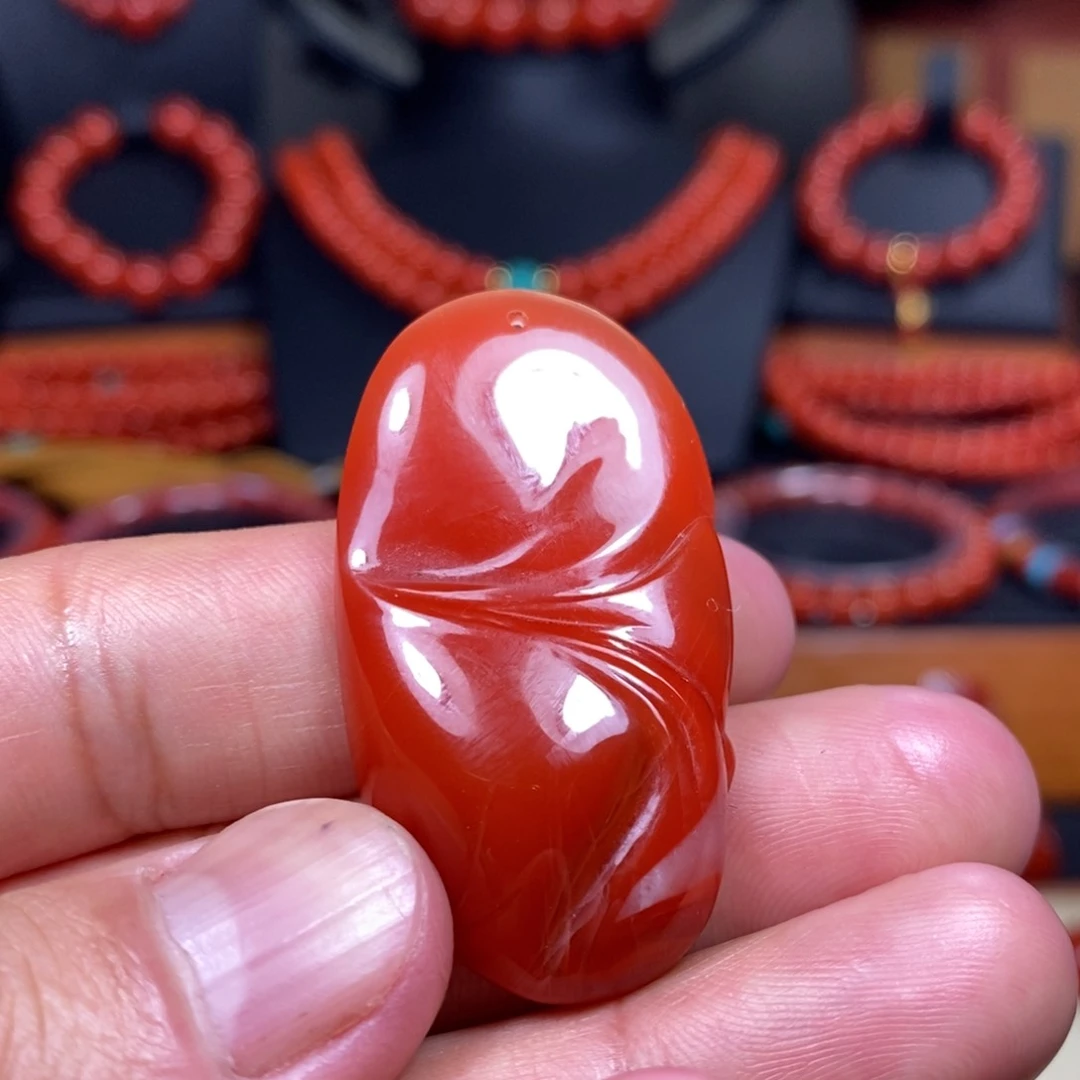 【闪购商品】南红玛瑙吊坠(不含链)未镶嵌