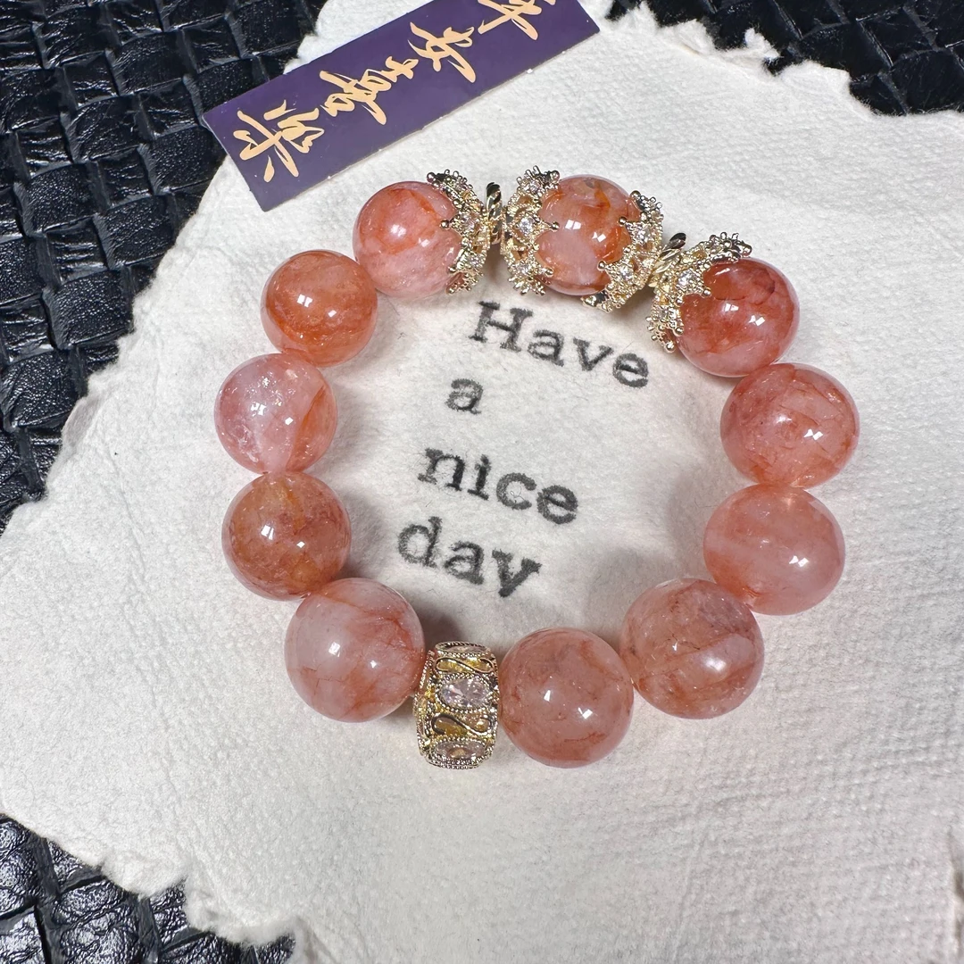 【花火流光】天然水晶手串女原创小众设计款