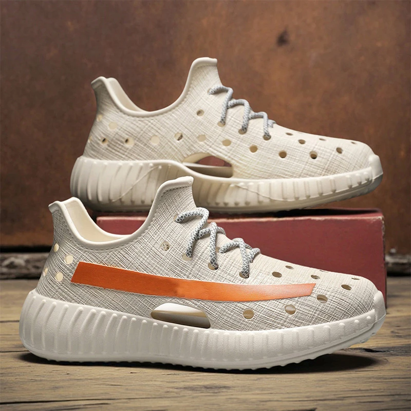 外穿洞洞鞋男士2025夏季EVA新款透气防滑厚底踩屎感舒适包跟凉拖