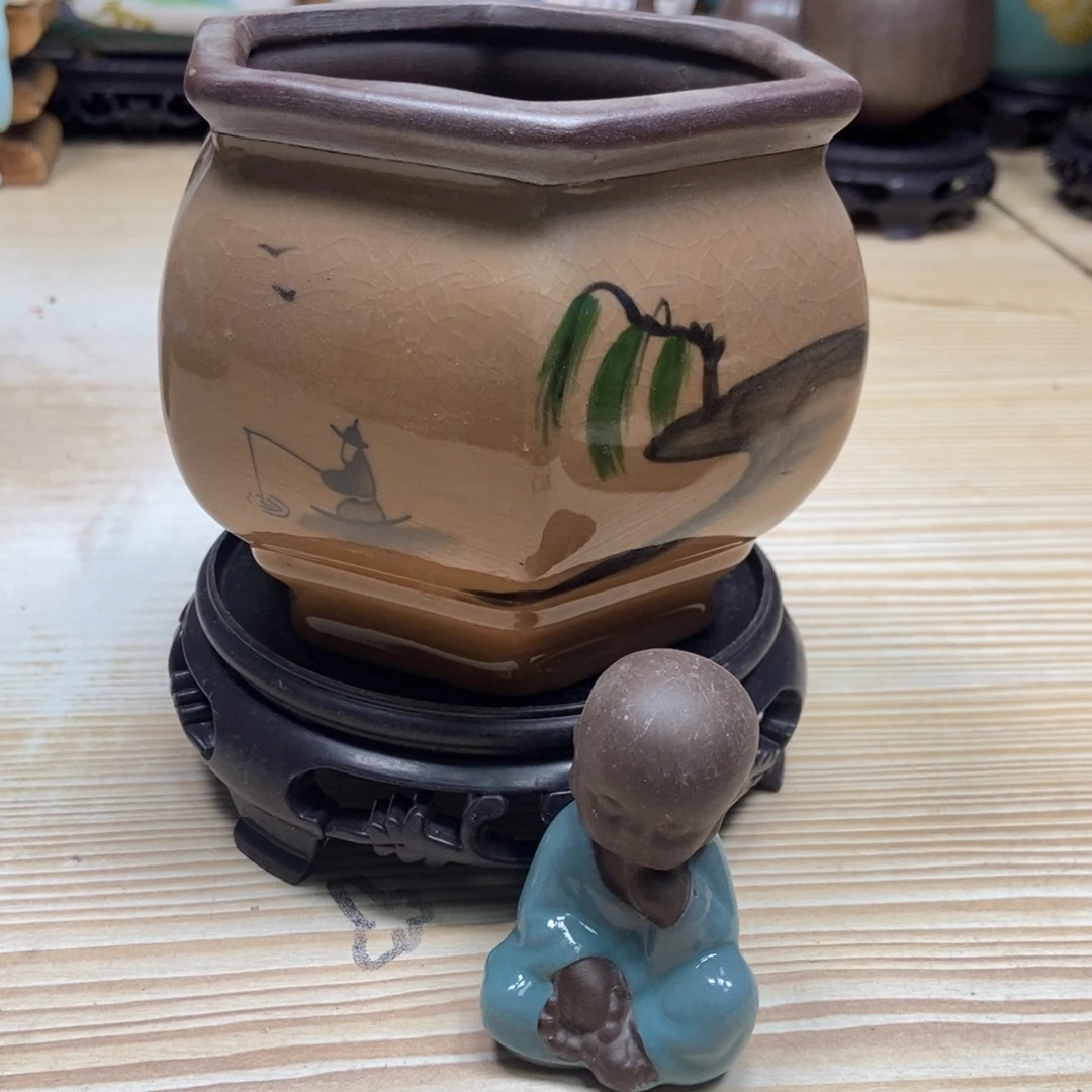 瓷片陶瓷花盆陶瓷艺术