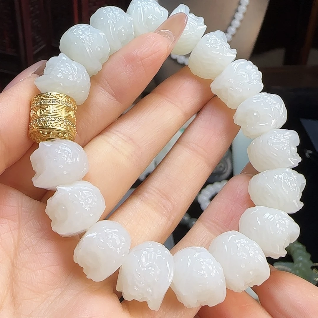 和田玉银S925镶嵌颈饰