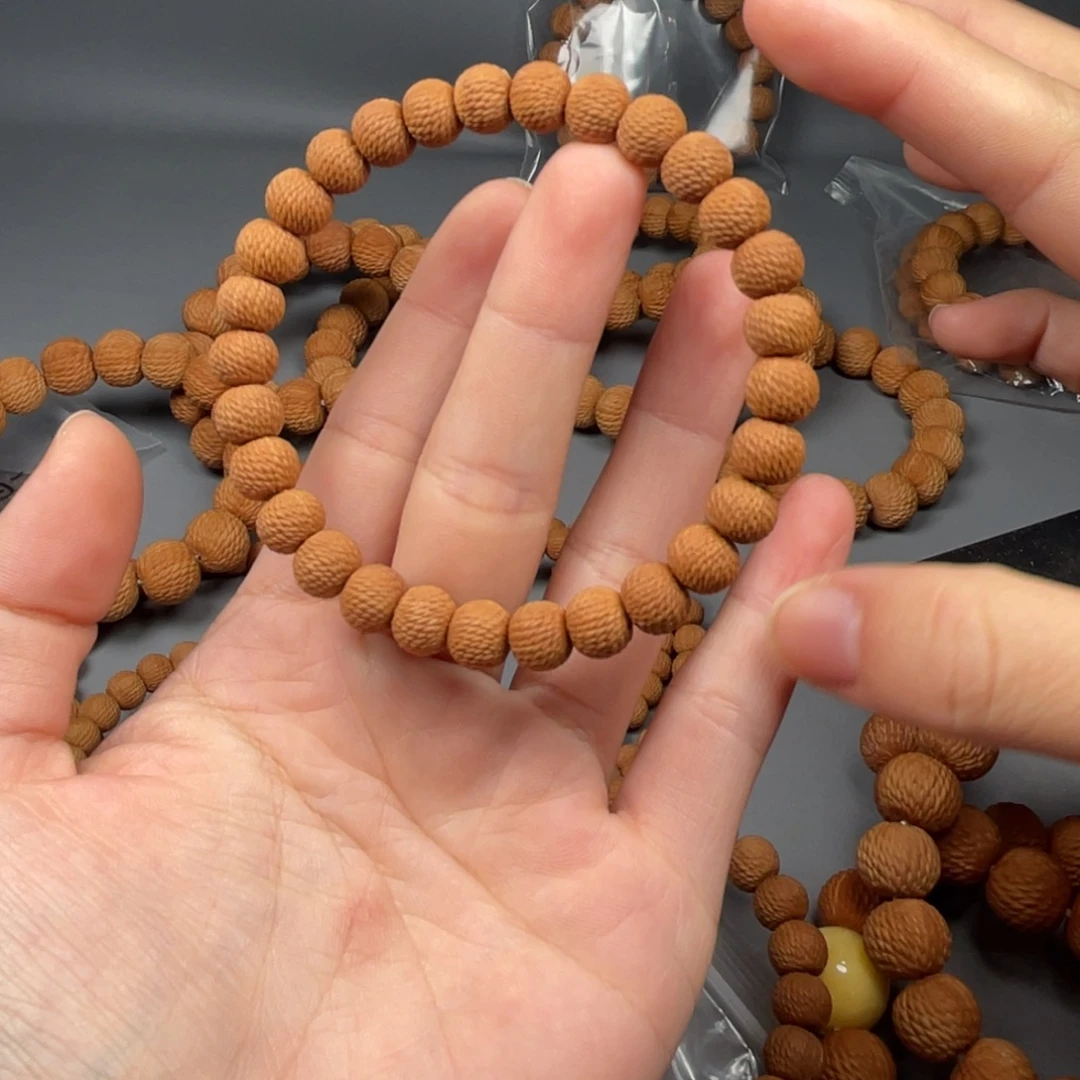 橙***甜手串猴头核桃龙鳞