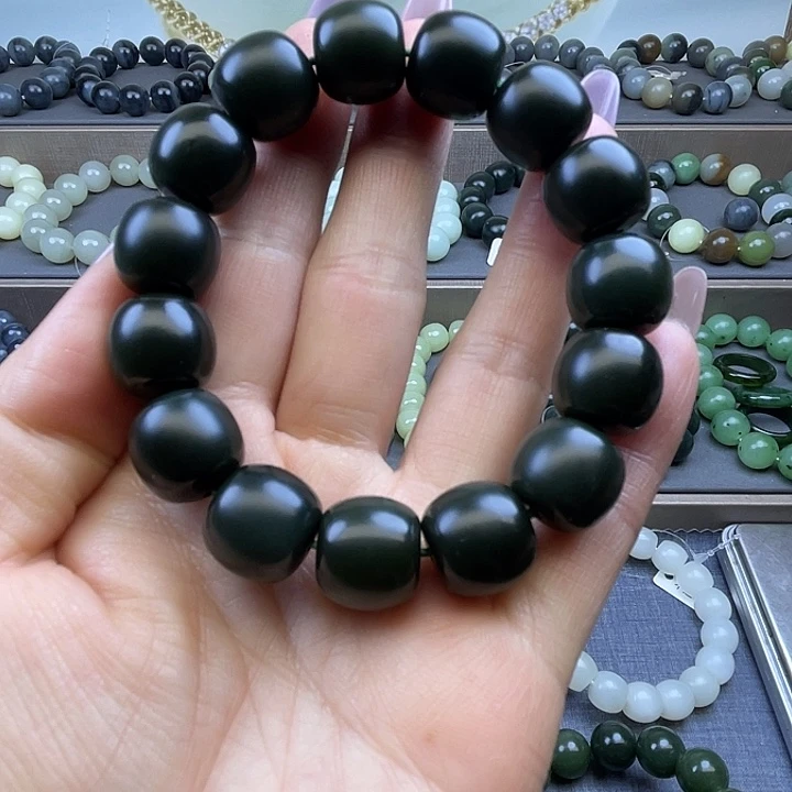 和田玉未镶嵌手链