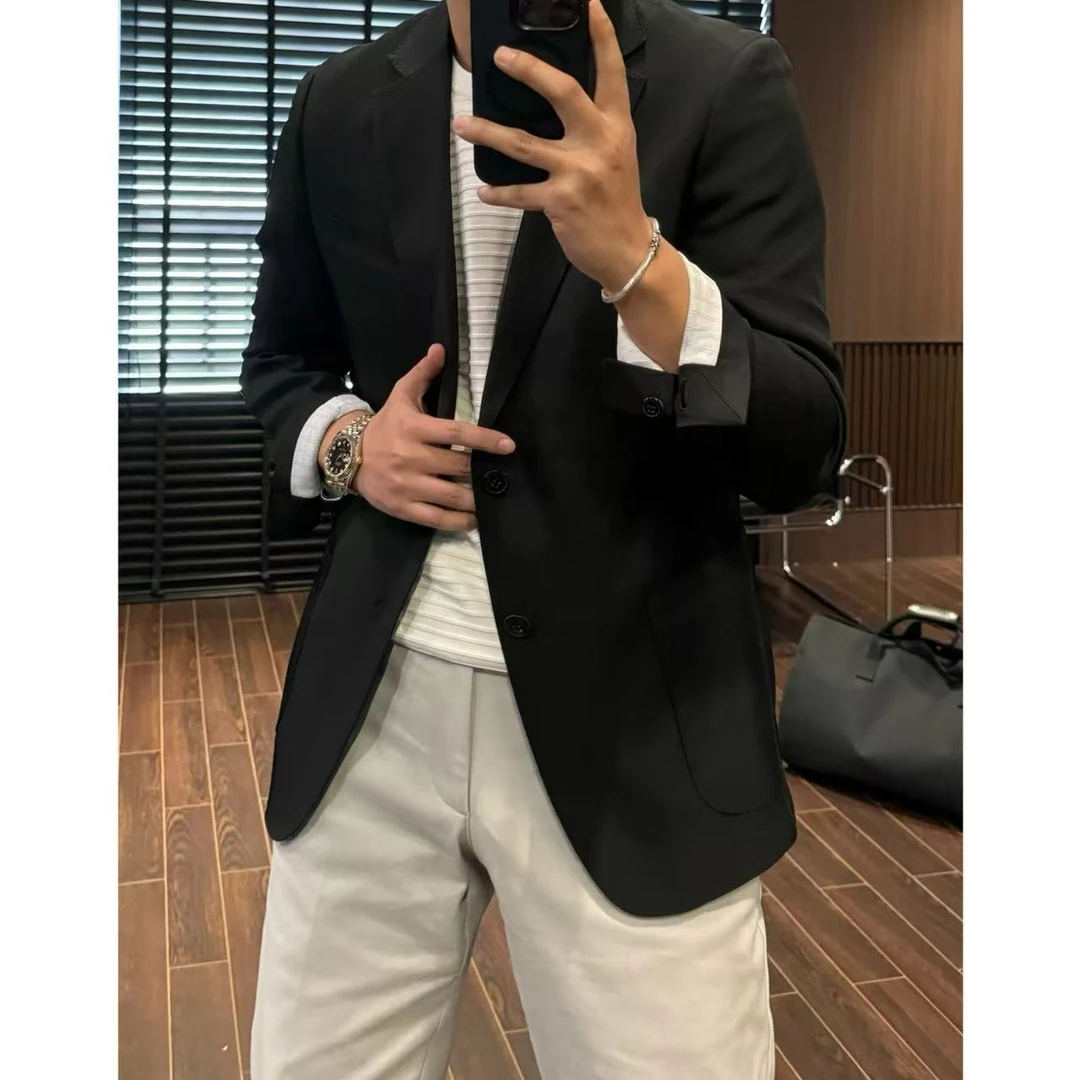 【100%醋酸三醋酸】意式那不勒斯西服外套夏季丝滑面料西服4431