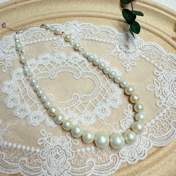 铜合金仿珍珠项链 【六六中古】孤品优雅感项链ew202