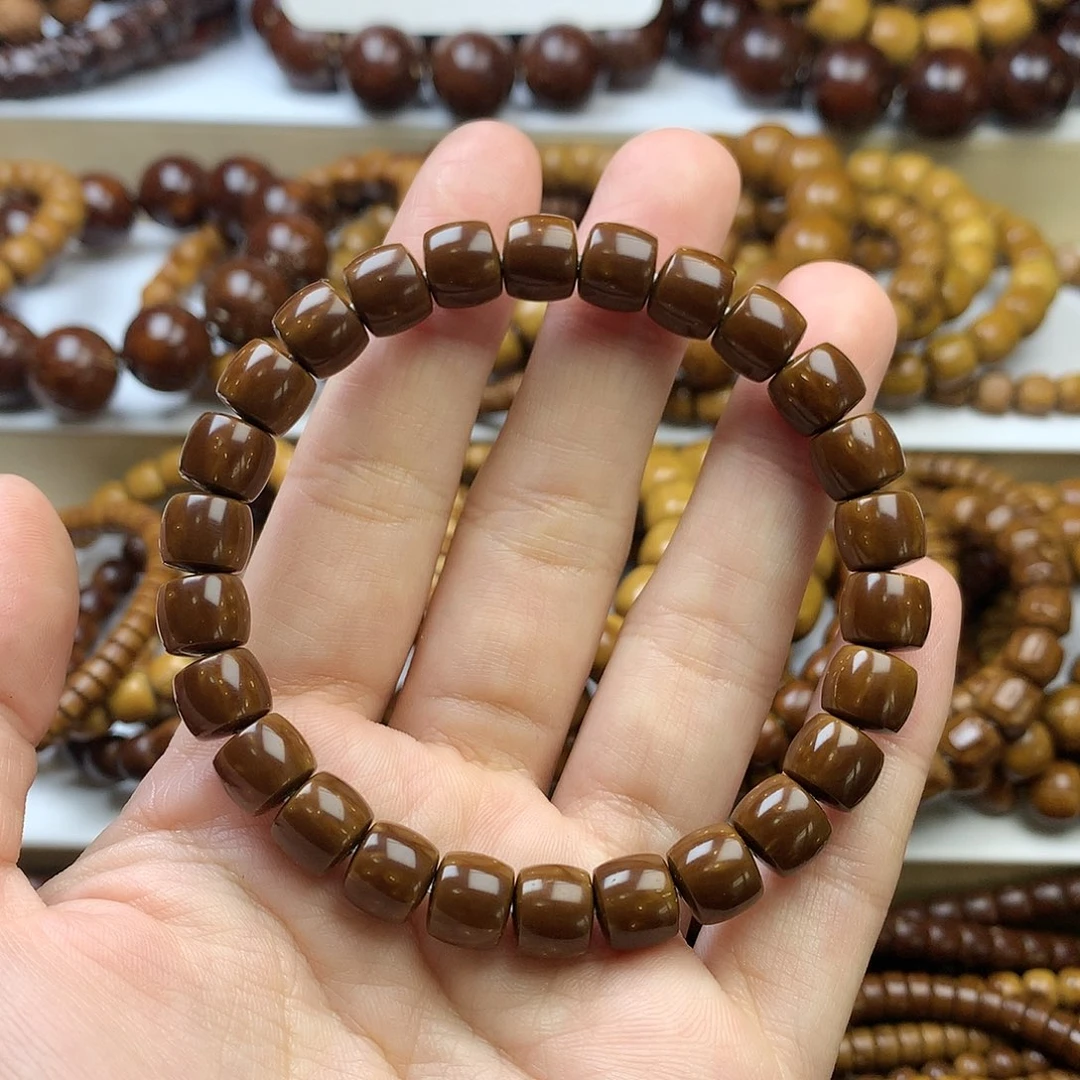 【闪购商品】紫金鼠手串M**泽9*8红皮直切