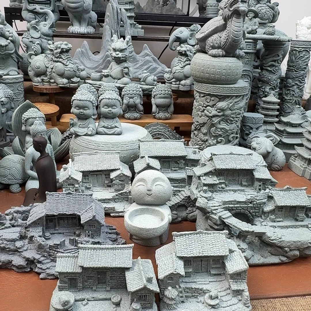 石材青砂石小院所有➕烛台