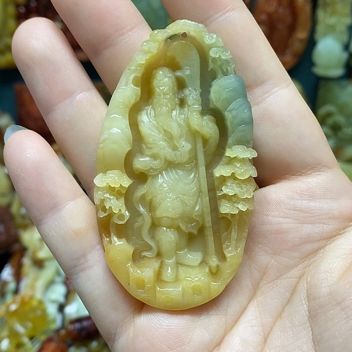 未镶嵌岫玉吊坠(赠链)